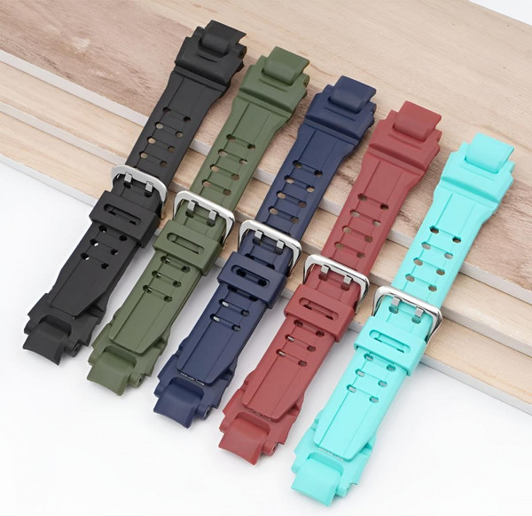 Изображение товара Ремешок для умных часов Rumi GWA для G-Shock GW-A1100/GW-A1000/GW-4000/GA-1000/G-1400 (оранжевый, комплект для установки)