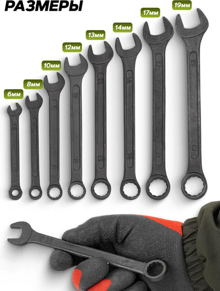 Изображение товара Набор ключей ForsLine FL-5086 Black (64734)