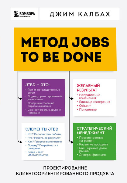Изображение товара Книга Бомбора Метод Jobs to Be Done, твердая обложка (Калбах Джим)