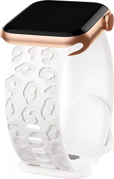 Изображение товара Ремешок для умных часов Rumi Leopard 3D для Apple Watch 42/44/45мм (белый)