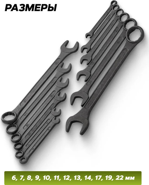 Изображение товара Набор ключей ForsLine FL-5123MP Black (64738)