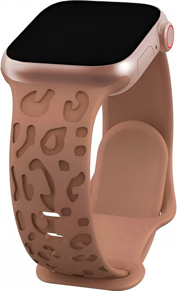 Изображение товара Ремешок для умных часов Rumi Leopard 3D для Apple Watch 42/44/45мм (коричневый)