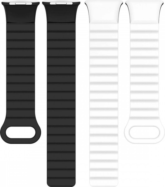 Изображение товара Ремешок для умных часов Rumi Magnetic Loop для Xiaomi Mi Smart Band 8 Pro/Redmi Watch 4 (белый/черный)