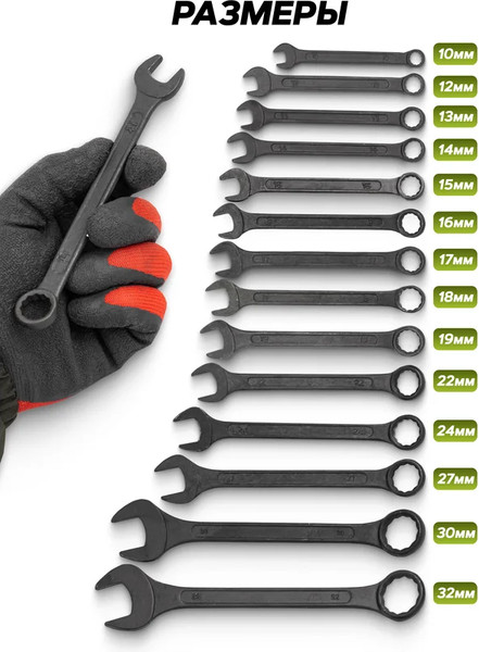 Изображение товара Набор ключей ForsLine FL-5141MP Black (64740)