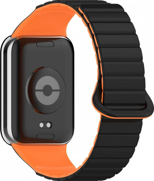 Изображение товара Ремешок для умных часов Rumi Magnetic Loop для Xiaomi Mi Smart Band 8 Pro/Redmi Watch 4 (черный/оранжевый)