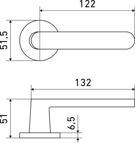 Изображение товара Ручка дверная Аллюр Арт Вита BL 91150 (матовый черный)