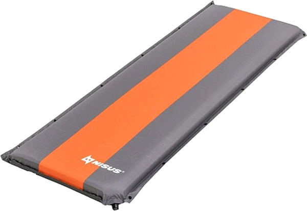 Изображение товара Туристический коврик Nisus 190x65x10 / N-010-GO (серый/оранжевый)