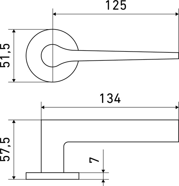 Изображение товара Ручка дверная Аллюр Арт Аллегра BL 94150 (матовый черный)