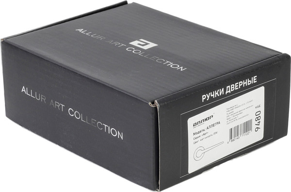 Изображение товара Ручка дверная Аллюр Арт Аллегра BL 94150 (матовый черный)