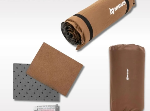 Изображение товара Туристический коврик Nisus 190x65x10 / N-010-B (флок коричневый)