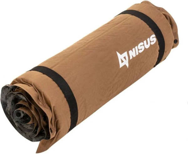 Изображение товара Туристический коврик Nisus 190x65x10 / N-010-B (флок коричневый)