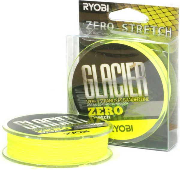 Изображение товара Леска плетеная Ryobi Glacler Zero-120м 1.0/d-0.165мм (желтый)