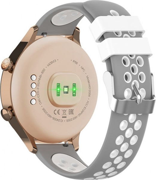 Изображение товара Ремешок для умных часов Rumi N-style 22мм (серый/белый)