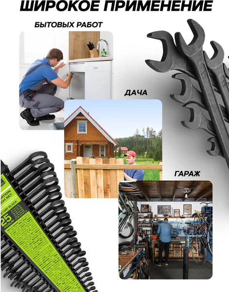 Изображение товара Набор ключей ForsLine FL-5261MP Black (64746)