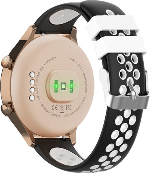 Изображение товара Ремешок для умных часов Rumi N-style 22мм (черный/белый)