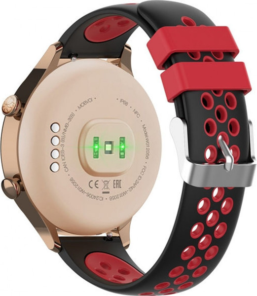 Изображение товара Ремешок для умных часов Rumi N-style 22мм (черный/красный)