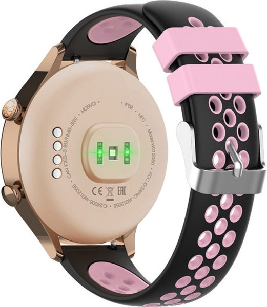 Изображение товара Ремешок для умных часов Rumi N-style 22мм (черный/розовый)