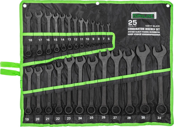 Изображение товара Набор ключей ForsLine FL-5261P Black (64748)