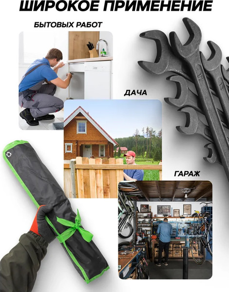 Изображение товара Набор ключей ForsLine FL-5261P Black (64748)