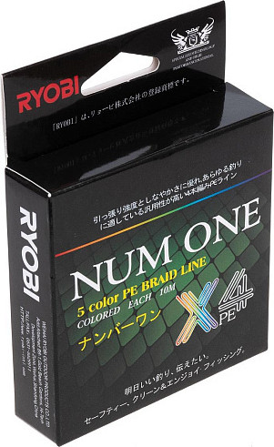 Изображение товара Леска плетеная Ryobi Num One PE4X-100M 3.5/0.310мм (Multi Colour)