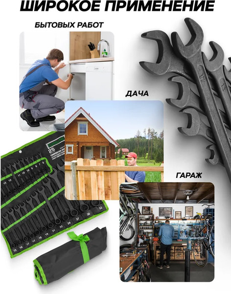 Изображение товара Набор ключей ForsLine FL-5261PD Black (64752)