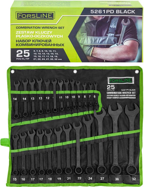 Изображение товара Набор ключей ForsLine FL-5261PD Black (64752)