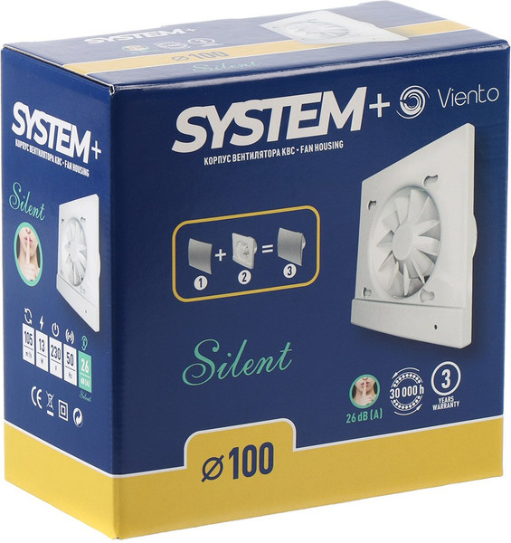 Изображение товара Вентилятор накладной Viento System+ d100 / КВС 100СТ