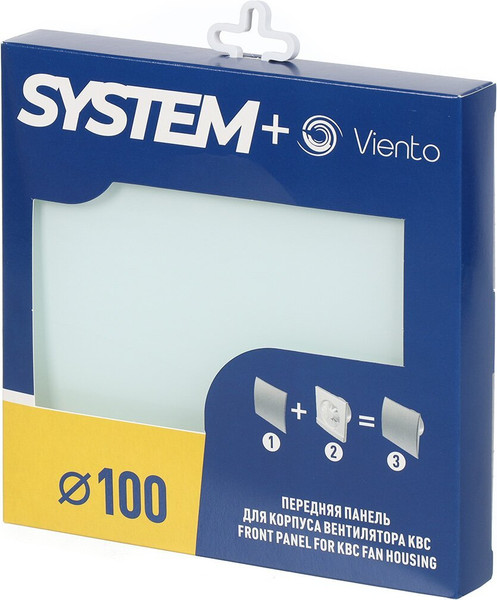 Изображение товара Декоративная панель для вытяжного вентилятора Viento System+ Sfera Glass 100 (белый)