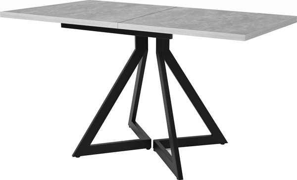 Изображение товара Обеденный стол Мир стульев Саен 45 120x80/30 (каспий срез камня/черный муар)
