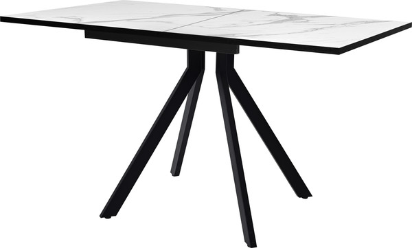 Изображение товара Обеденный стол Мир стульев Саен 47 120x80/30 (мрамор белый/черный муар)