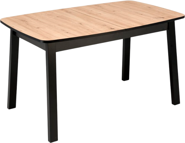 Изображение товара Обеденный стол Halmar Barril 130-170x80 (дуб артизан/черный)