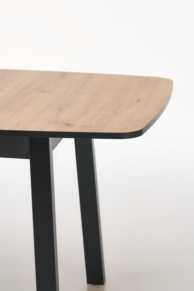 Изображение товара Обеденный стол Halmar Barril 130-170x80 (дуб артизан/черный)