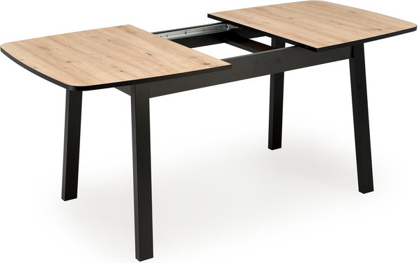 Изображение товара Обеденный стол Halmar Barril 130-170x80 (дуб артизан/черный)