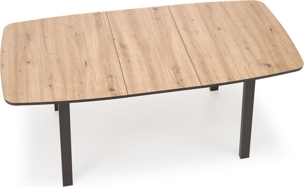 Изображение товара Обеденный стол Halmar Barril 130-170x80 (дуб артизан/черный)