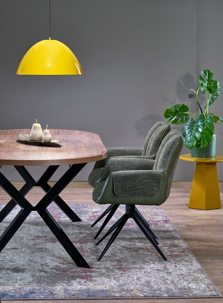 Изображение товара Обеденный стол Halmar Peroni 100-250x100 (орех/черный)