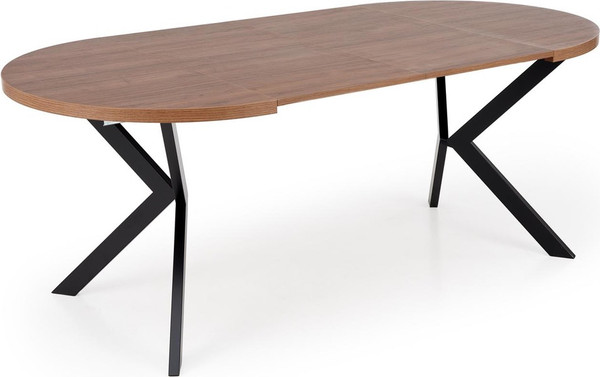 Изображение товара Обеденный стол Halmar Peroni 100-250x100 (орех/черный)