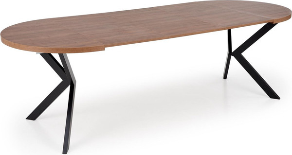Изображение товара Обеденный стол Halmar Peroni 100-250x100 (орех/черный)