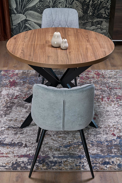 Изображение товара Обеденный стол Halmar Peroni 100-250x100 (орех/черный)