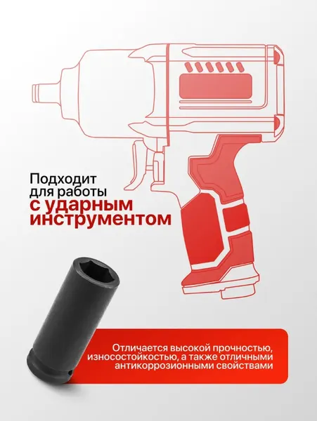 Изображение товара Головка слесарная ForceKraft FK-4458518 (27033)
