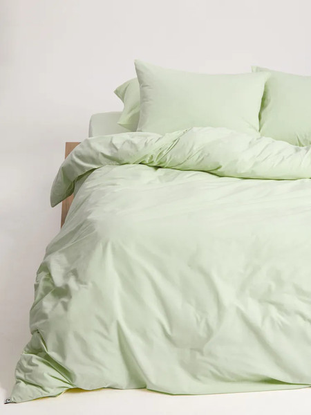 Изображение товара Комплект постельного белья Urban Family Лимонный крем 2сп Евро 70x70 / 683