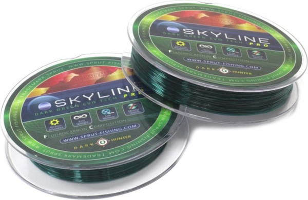Изображение товара Леска флюорокарбоновая Sprut Skyline Fluorocarbon Composition Evo Tech Pro (темно-зеленый, 0.405мм, 14.25кг, 150м)