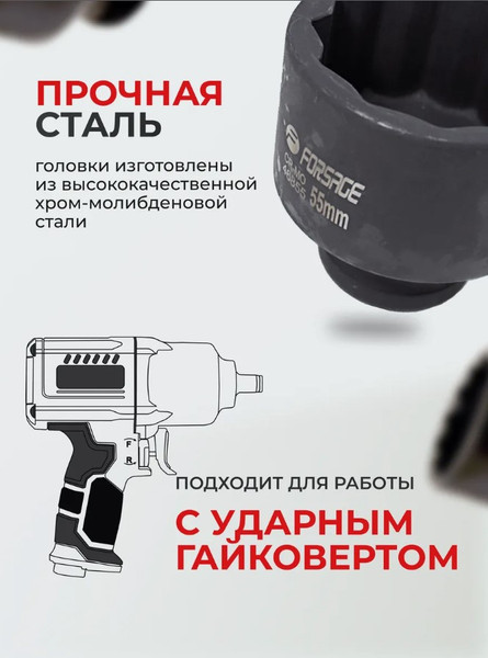 Изображение товара Головка слесарная Forsage F-46855 (48260)