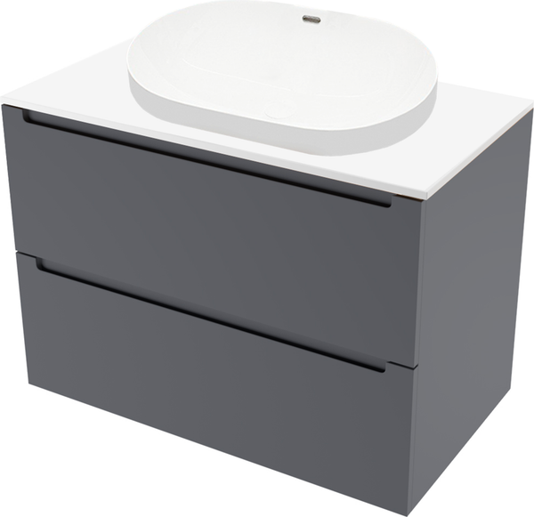 Изображение товара Тумба с умывальником ЗОВ Дион 70 / D70LAFM7015MKV5-LDSPW6002