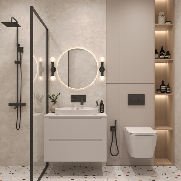 Изображение товара Тумба с умывальником ЗОВ Дион 70 / D70LWP0M9003MKV5-LDSPW6002