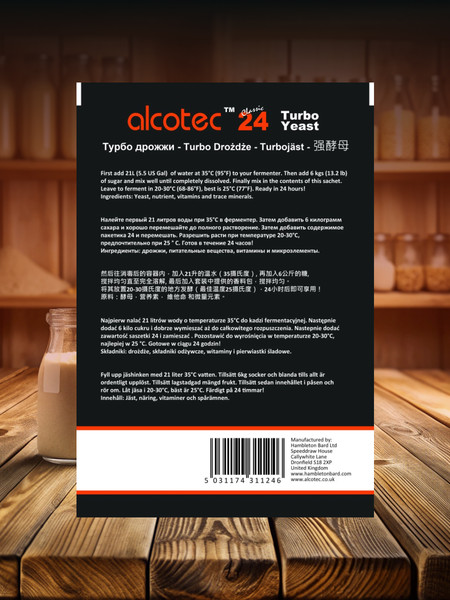 Изображение товара Дрожжи Alcotec 24 Turbo (175г)