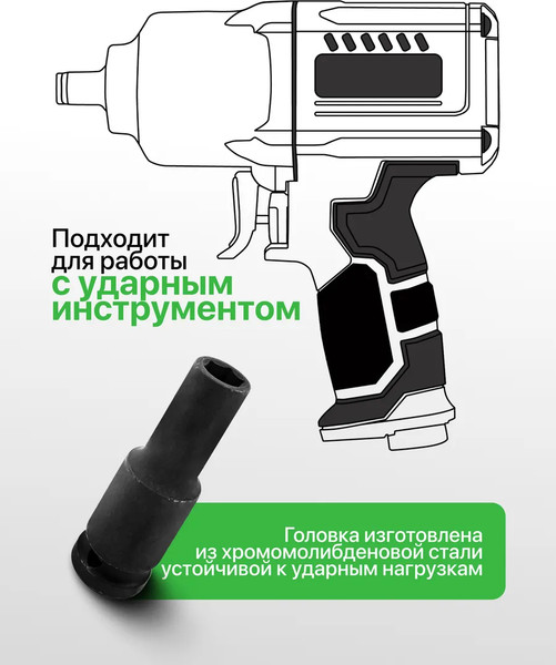 Изображение товара Головка слесарная RockForce RF-4458511 (52584)