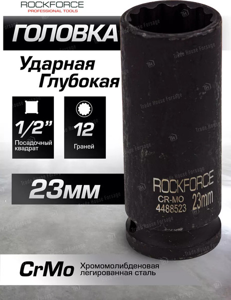 Изображение товара Головка слесарная RockForce RF-4488523 (54977)