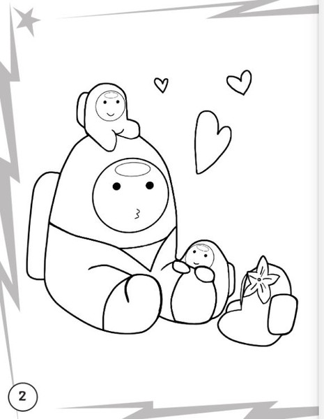 Изображение товара Раскраска АСТ Раскраска для крутого импостера Раскрась космос в стиле Among Us