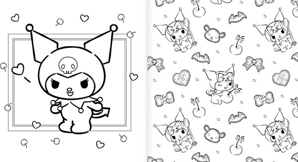 Изображение товара Раскраска АСТ Kuromi. Большая раскраска, мягкая обложка