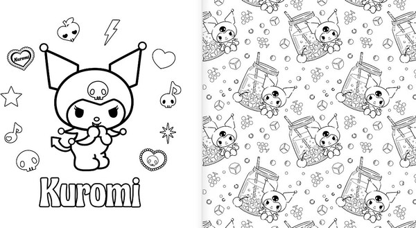 Изображение товара Раскраска АСТ Kuromi. Большая раскраска, мягкая обложка